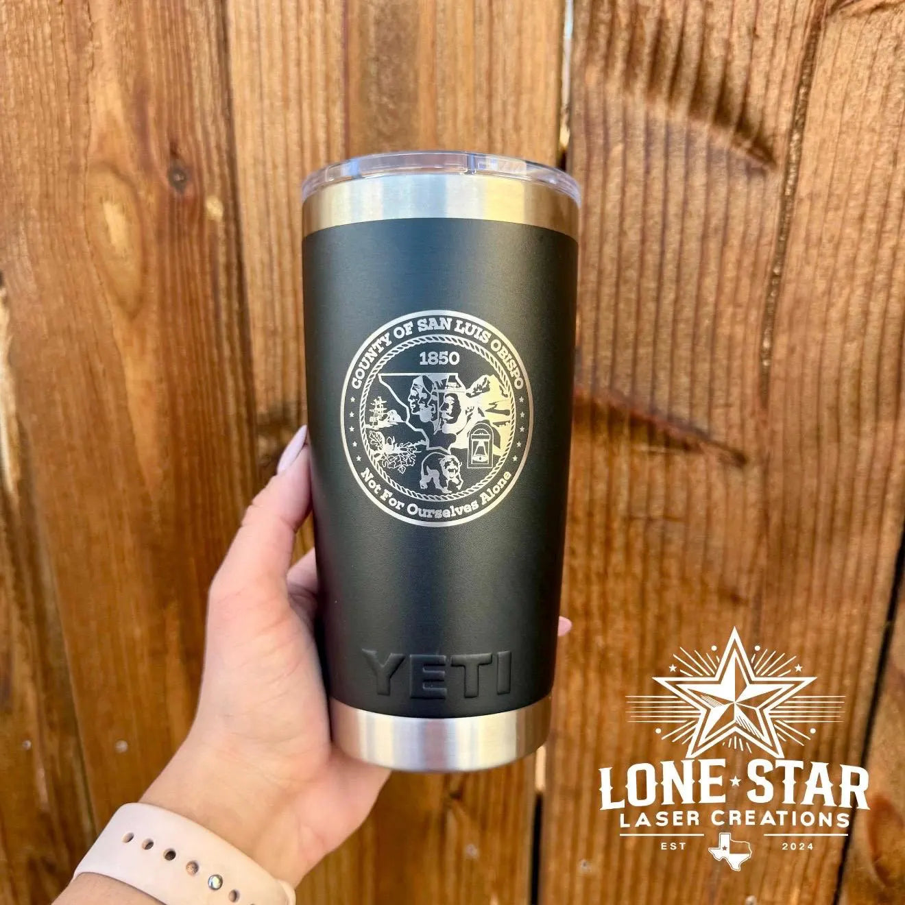 20 oz YETI Tumbler with Laser Enraving