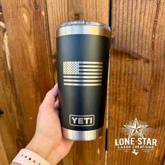 20 oz YETI Tumbler with Laser Enraving